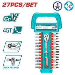 27 Pcs 1/4" socket set - THT141271