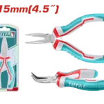 TOTAL Mini Bent Nose Pliers 4.5 Inch - THTMN456
