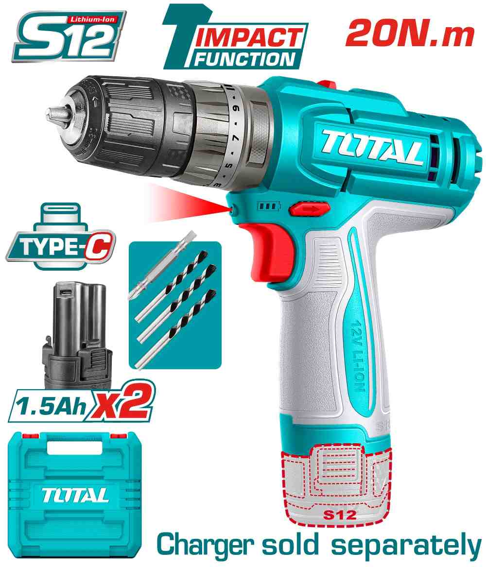 Lithium-Ion impact drill - TIDLI12206
