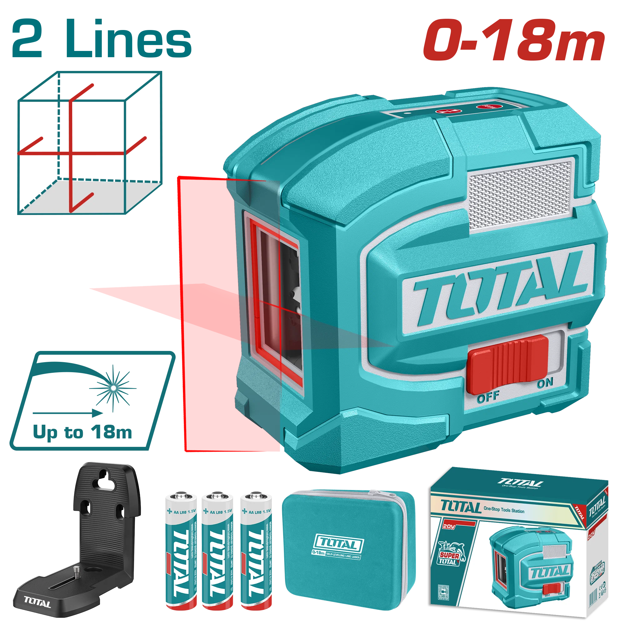 Total Red Beam Self-Leveling Laser Level – TLL156503